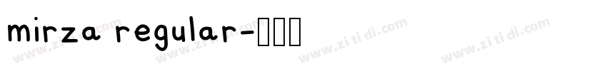 mirza regular字体转换